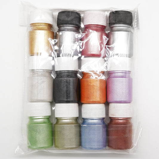 Combo - Mica Pearl Pigments - 6 grams each 12 shades