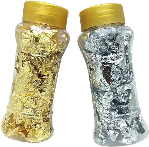 Gold And Silver Flakes for Resin - Foil Flakes Set - fenkraft art resin
