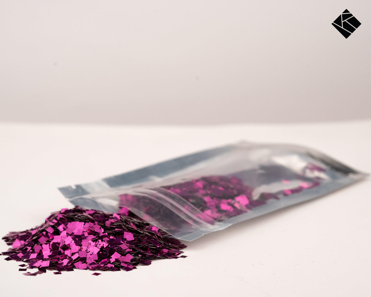 Fenkraft Square Glitter Pink - 40 Grams - fenkraft art resin