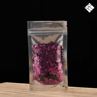 Fenkraft Square Glitter Pink - 40 Grams - fenkraft art resin