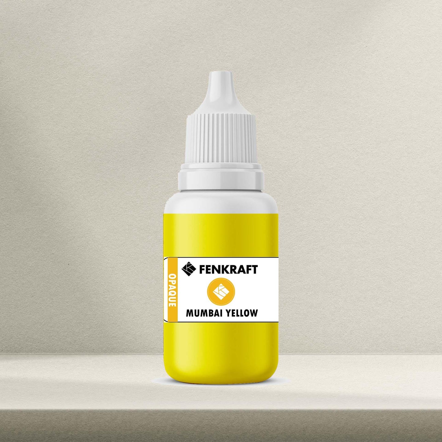 Mumbai Yellow Opaque -Dropper Pigment -30 Grams | Suitable for Resin Epoxy Art - fenkraft art resin