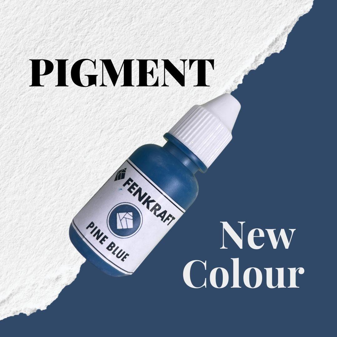 Pine Blue Opaque -Dropper Pigment -30 Grams | Suitable for Resin Epoxy Art - fenkraft art resin