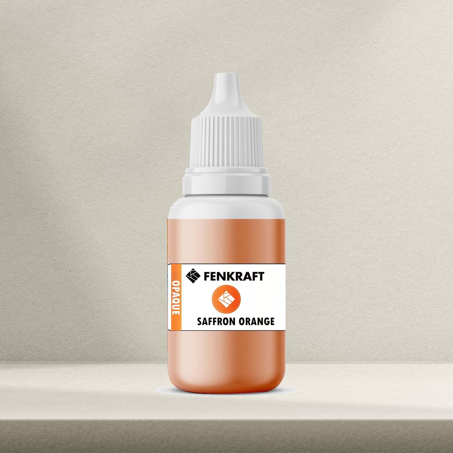 Saffron Orange Opaque -Dropper Pigment -30 Grams | Suitable for Resin Epoxy Art - fenkraft art resin